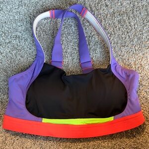 Vibrant Multi-Color Sports Bra